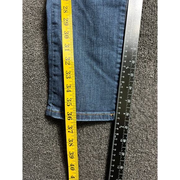 Fossil Slim Boyfriend Jeans Womens 29 Blue Medium Wash Distressed Denim Casual - Picture 8 of 8